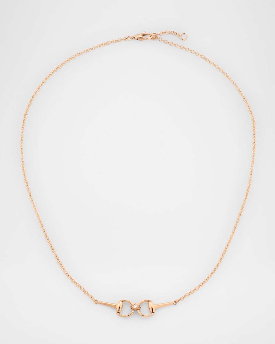 Horsebit Diamond Necklace